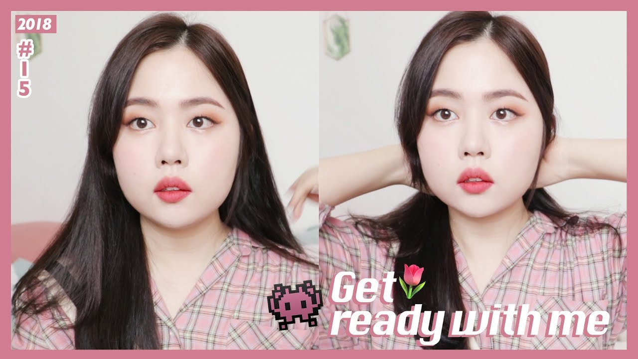 2018.GET READY WITH ME#15. 생머리 쫙쫙! 같이 준비해용🌷💞 (이글립스 새쿠션) | WOORIN