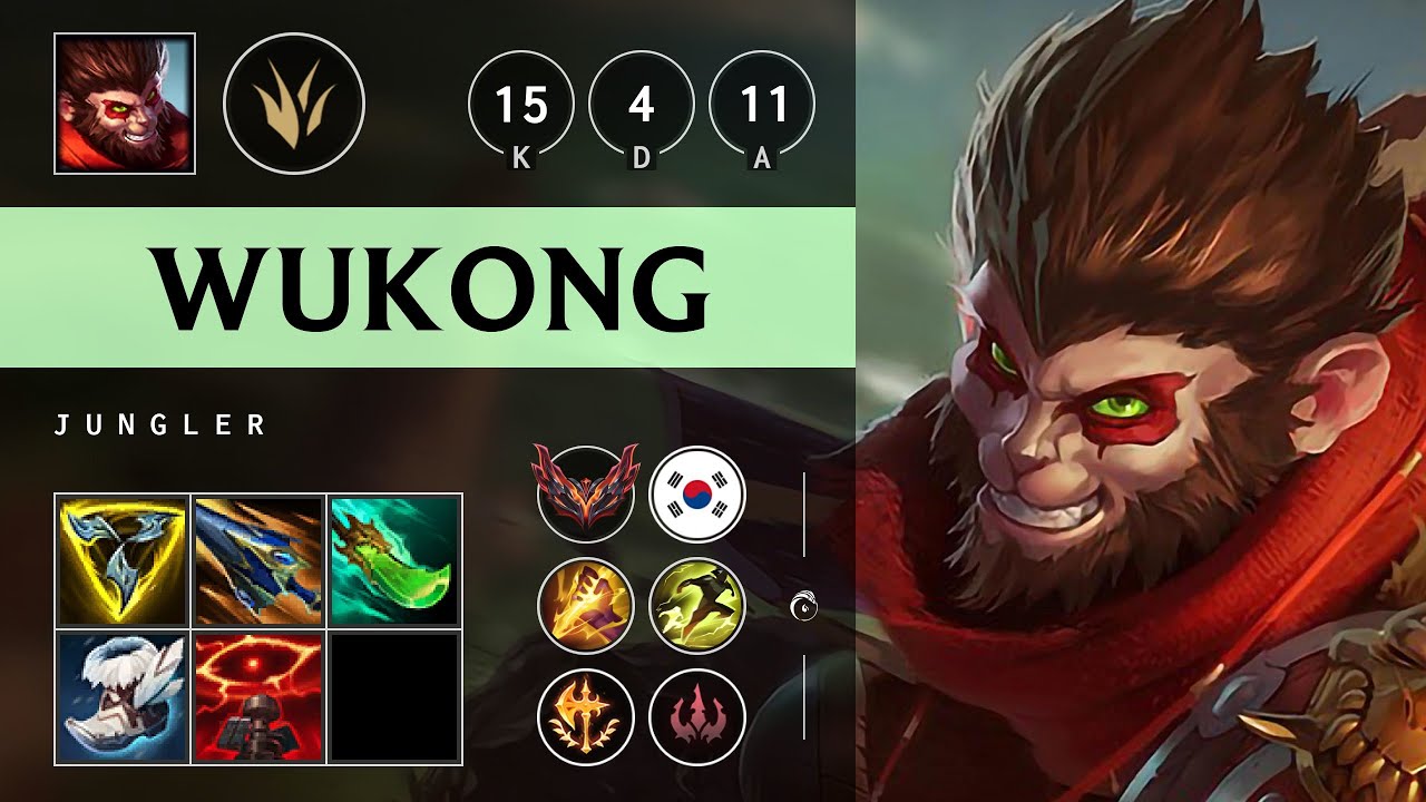 Wukong Jungle vs Nocturne - KR Grandmaster Patch 25.09