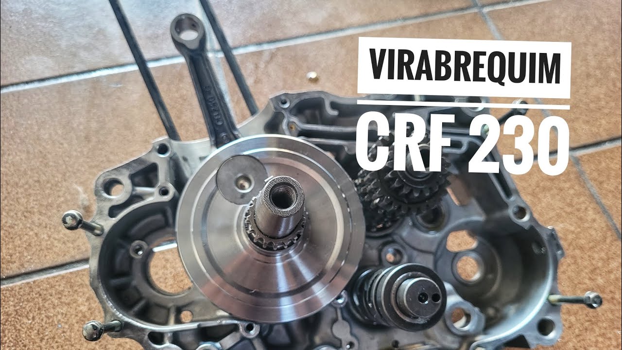 Dafra Riva 240cc ( primeira parte ) Adaptação virabrequim CRF 230