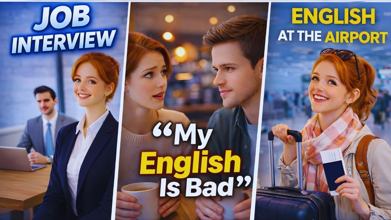 Easy English | Airport, Job Interview & Daily Life Conversations | Easy English Conversations!