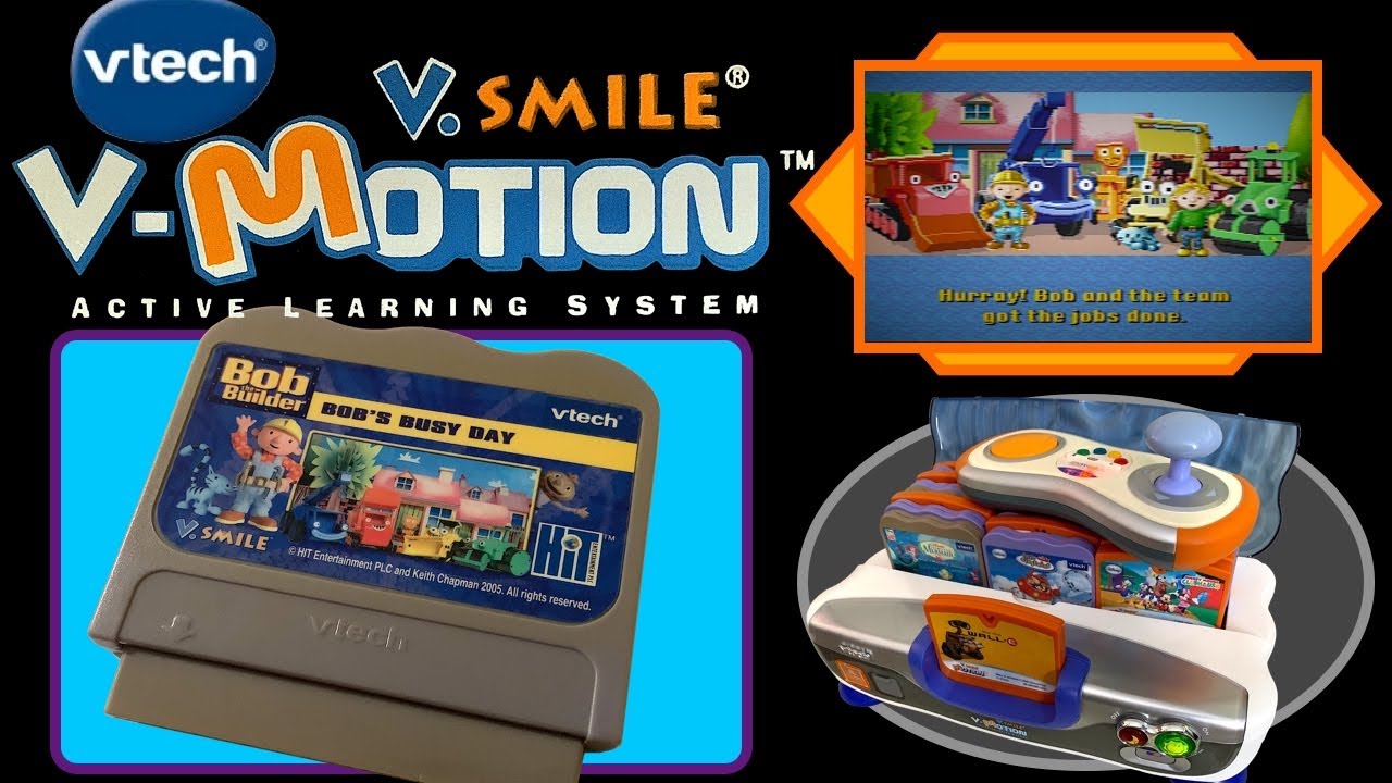 Bob the Builder: Bob's Busy Day on the VTech V.Smile a 2000s Edutainment Game Console