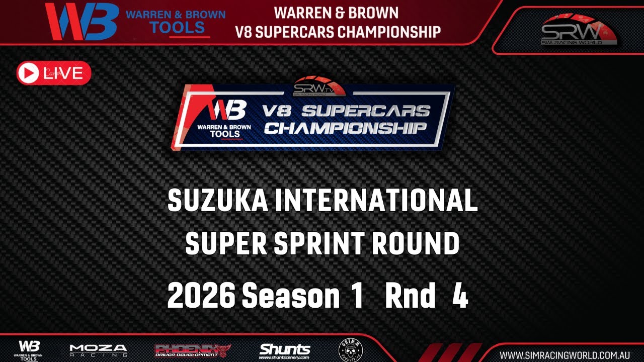 Iracing SUZUKA INTERNATIONAL  | Warren & Brown V8 Supercars Round 4