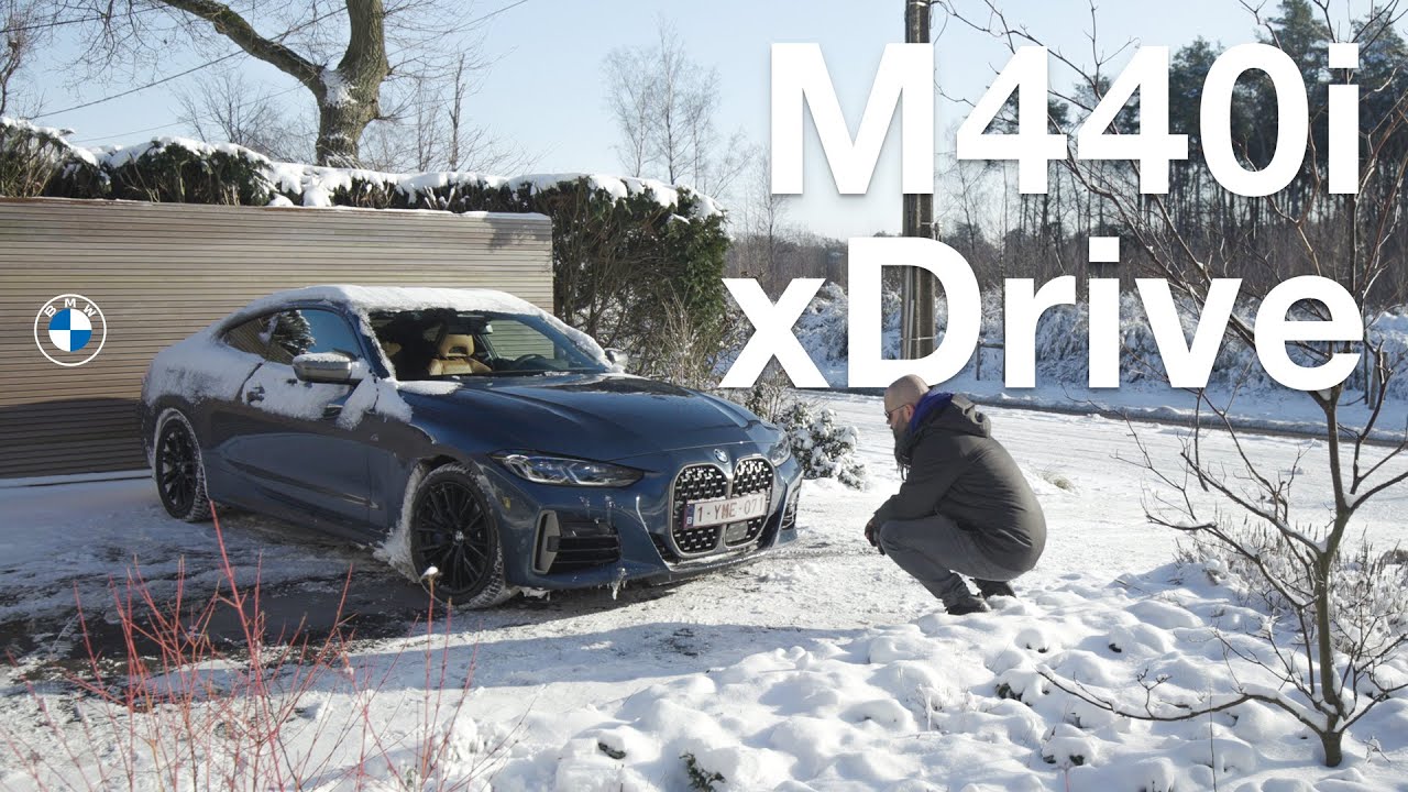 2021 BMW M440i xDrive review (374 hp) - hero in the snow. [4K]
