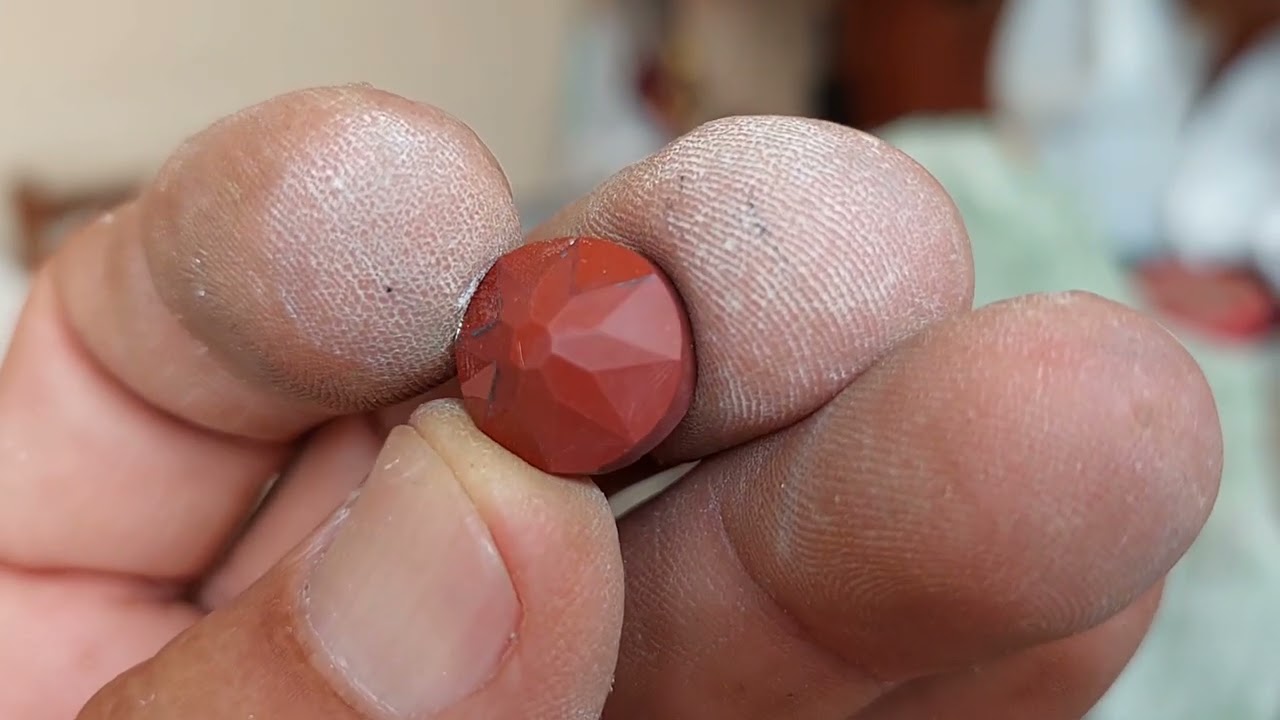 Lapida&ccedil;&atilde;o de jaspe vermelho #@gilberto peralta lapida&ccedil;&atilde;o e joias artesanais #