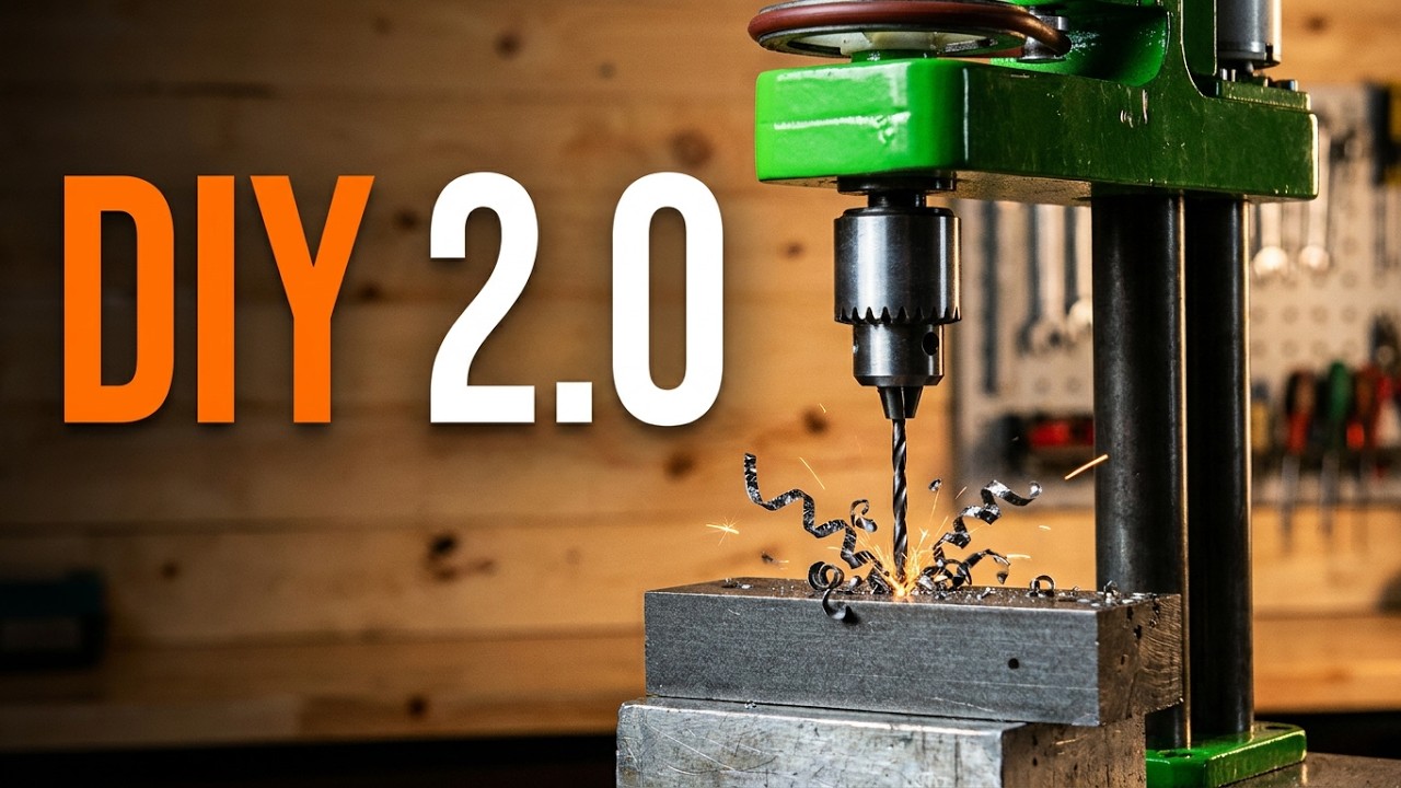 Станок Своими руками. Мини Сверлильный 2.0 DIY Homemade Drilling.