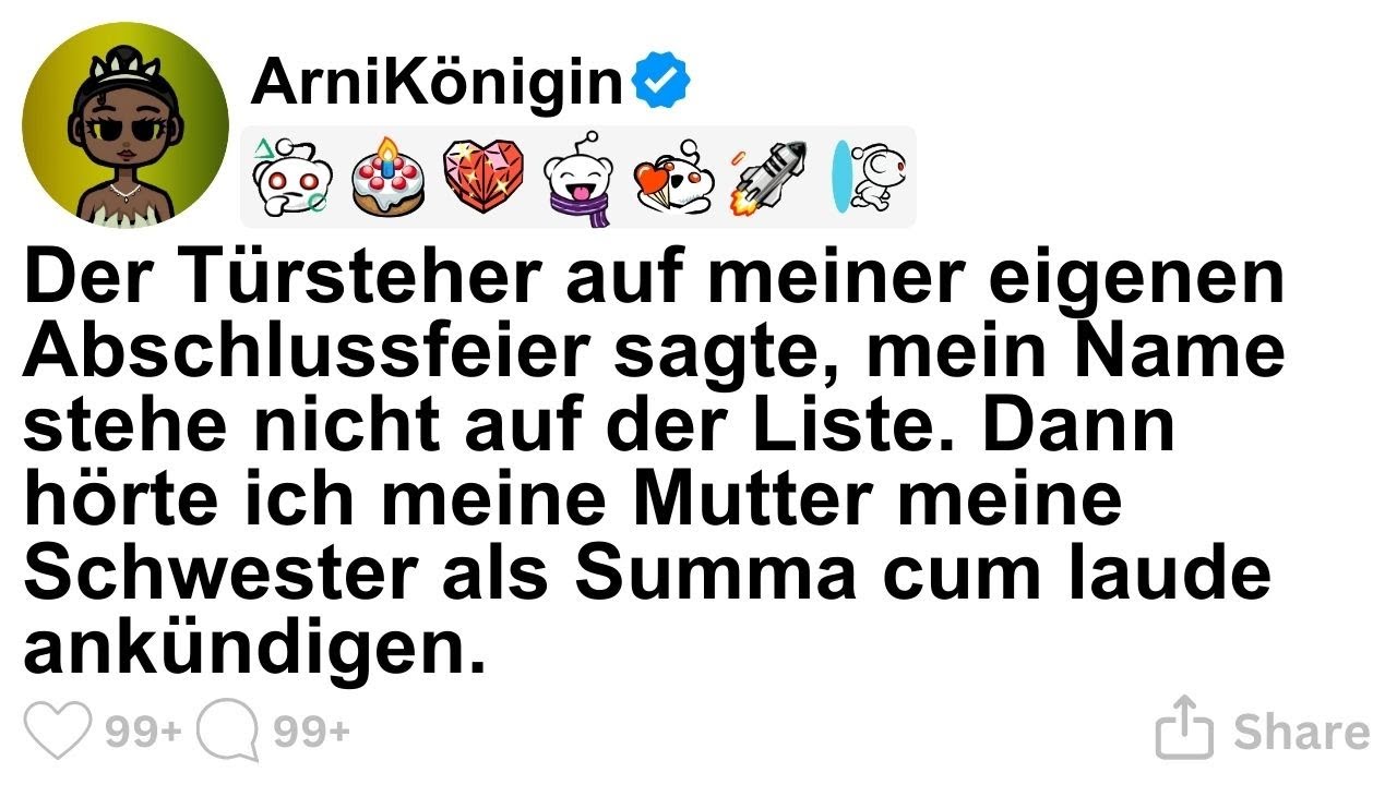 [GANZE STORY] Der Türsteher auf meiner eigenen Abschlussfeier sagte, mein Name stehe nicht auf der