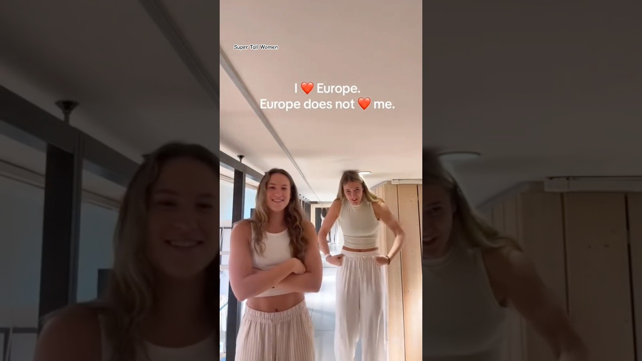 6&rsquo;6&rdquo; | 198 cm super tall woman Liz having trouble with the ceiling in Europe!