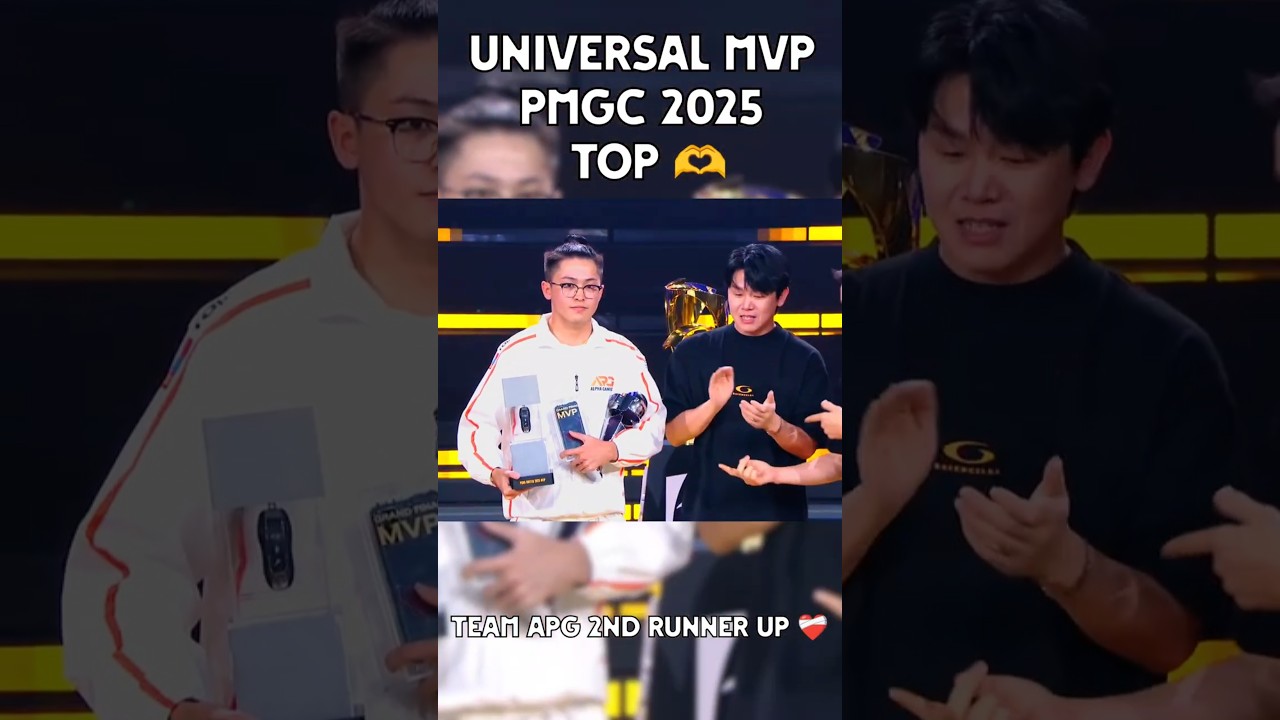 UNIVERSAL MVP 🔥 PMGC 2025 TOP MOMENT | TEAM APG 2ND RUNNER UP 😱#pubgmobile #shorts