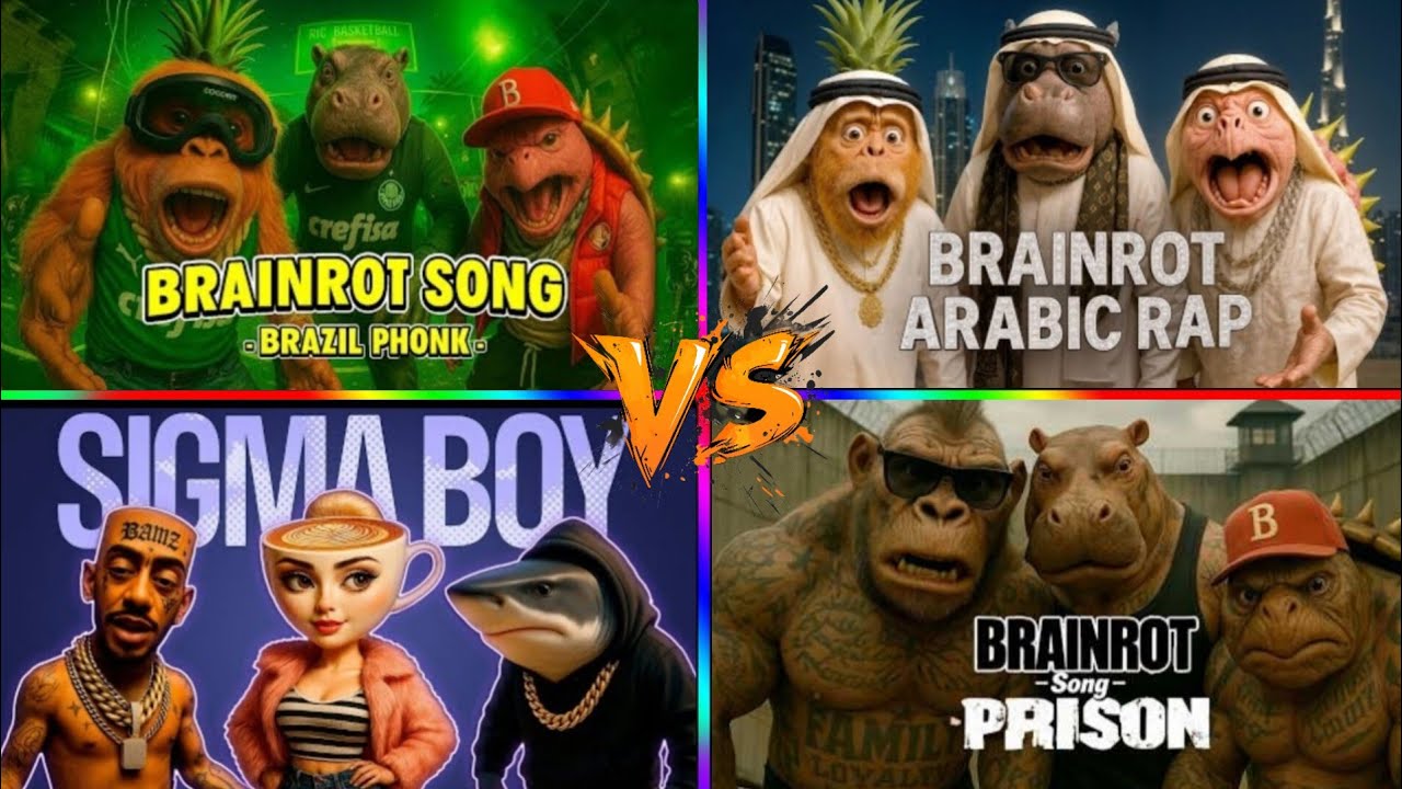 Brainrot Song Brazil Phonk VS Brainrot Rap Arabic Vs Brainrot Sigma boy Vs Brainrot song Prison 