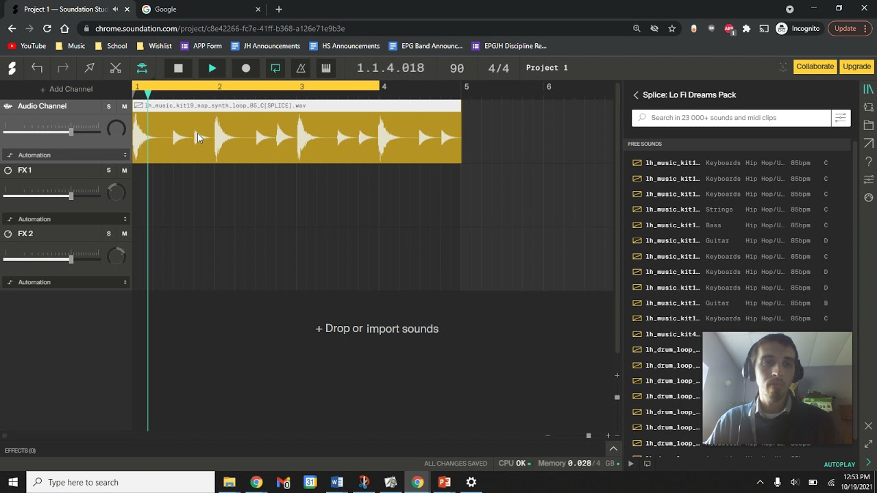 Soundation Tutorial 1D, Using FX Channels