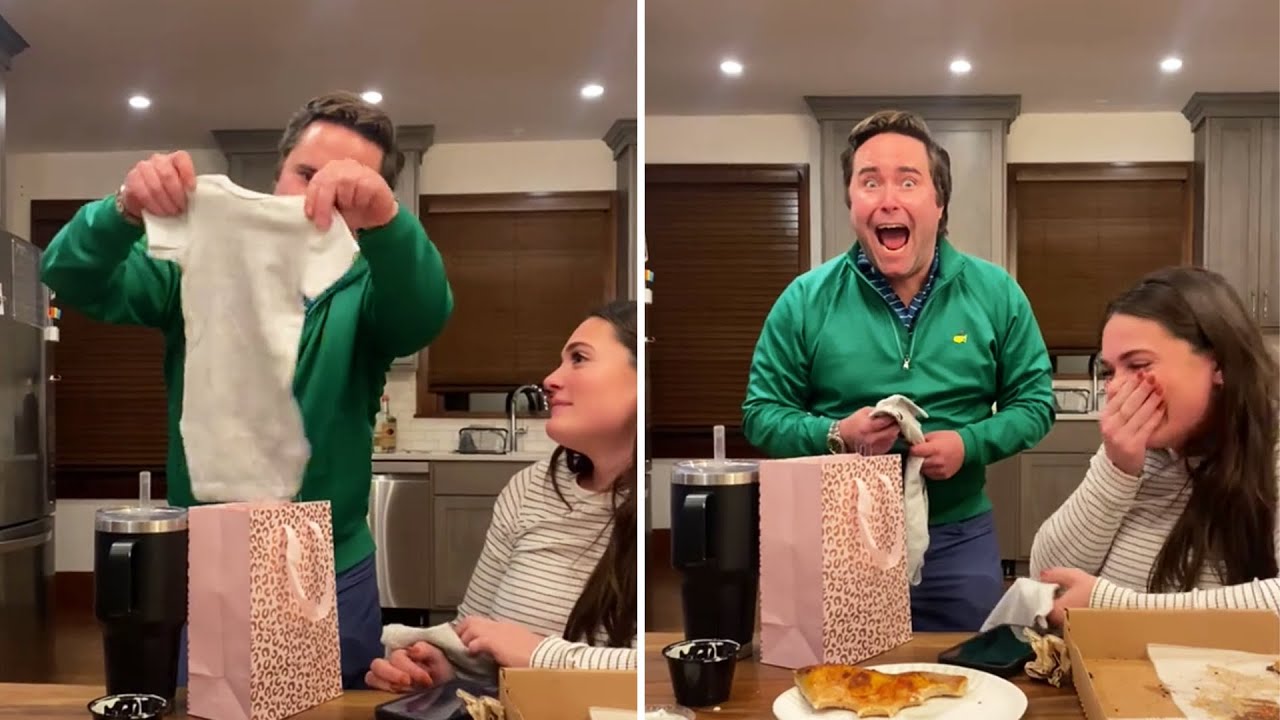 Twins!! Best funny & heartwarming Twins pregnancy reveal 1| Talk about a family stimulus package!