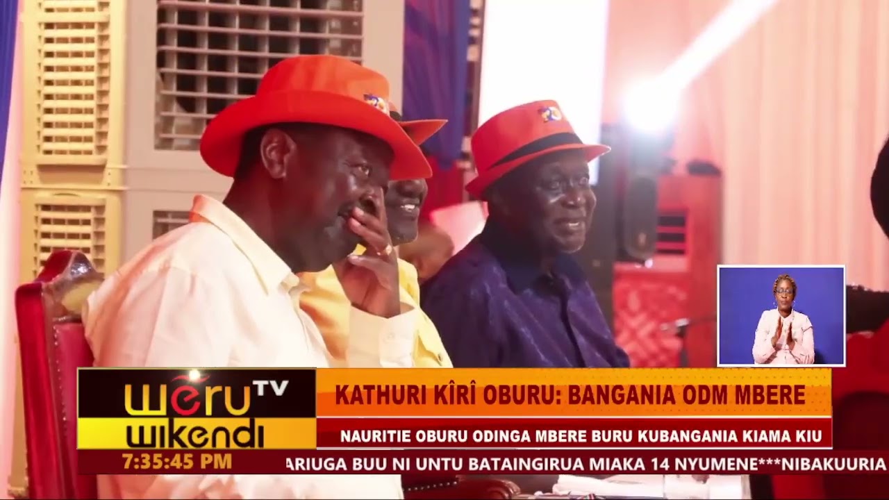 KATHURI KÎRÎ OBURU: BANGANIA ODM MBERE