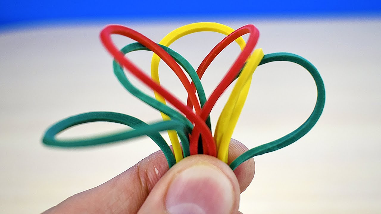 3 simple LIFE HACKS with RUBBER BANDS