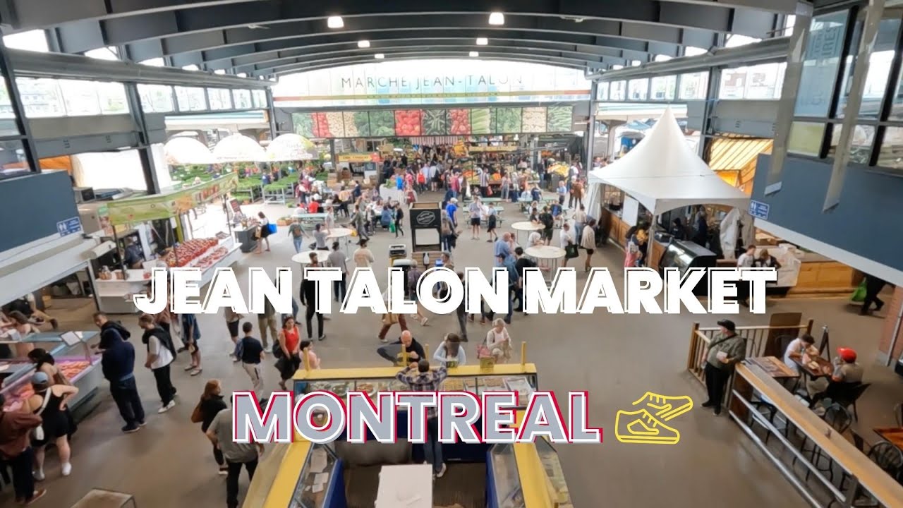 【4K】JeanTalon Market Virtual Walk, Montreal 🇨🇦 2023