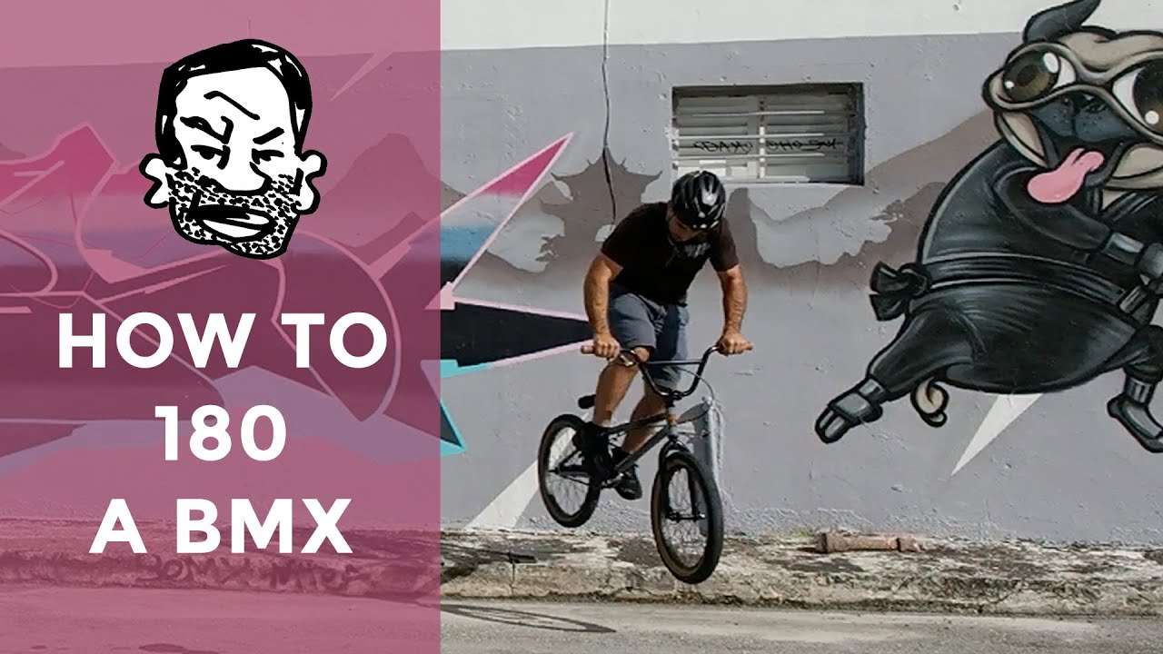 Как развернуться на 180 градусов на BMX