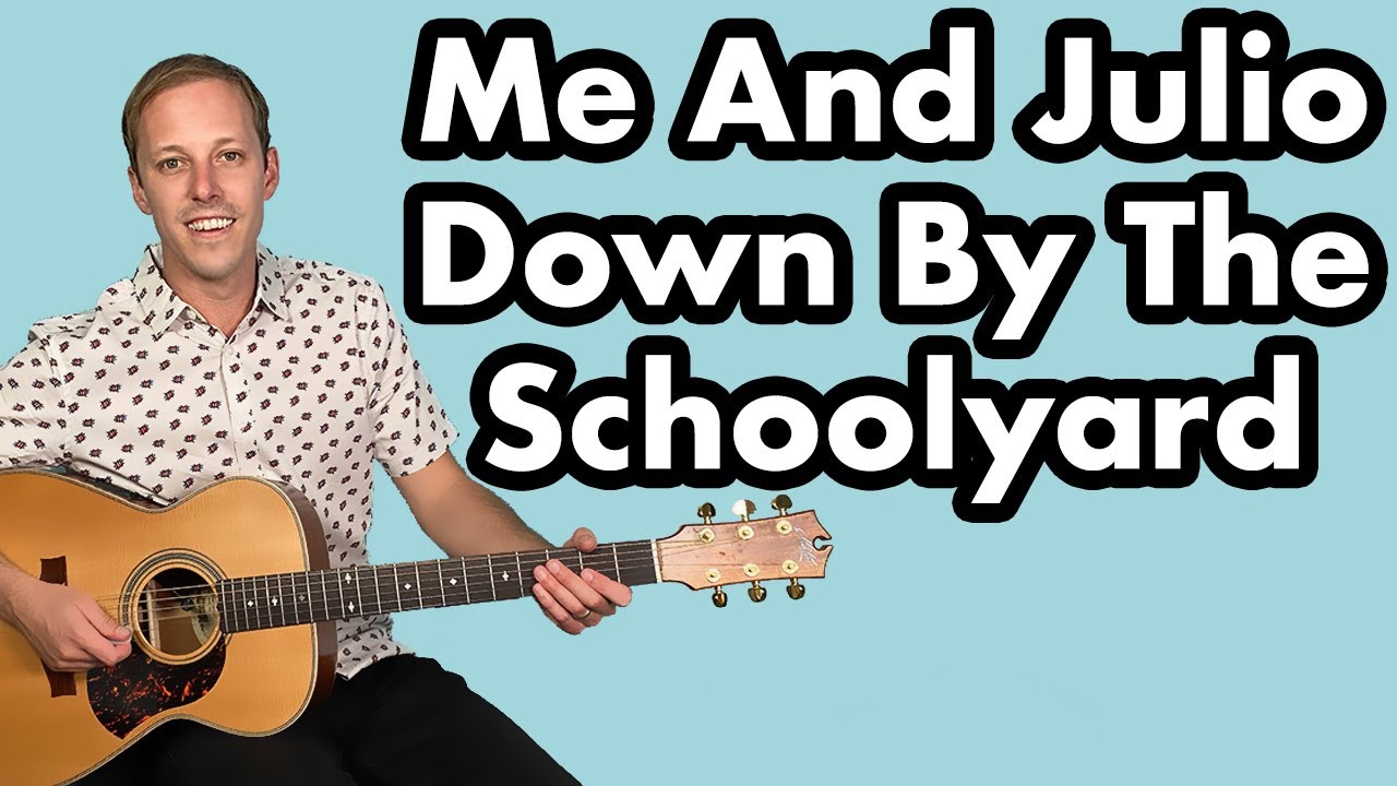 Me And Julio Down By The Schoolyard Paul Simon Guitar Lesson + Tutorial + TABS