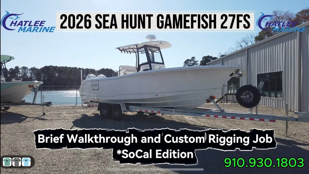Обзор комплектации рыболовной лодки Sea Hunt GF 27FS 2026 года для Калифорнии! Лодка на любой бюд...