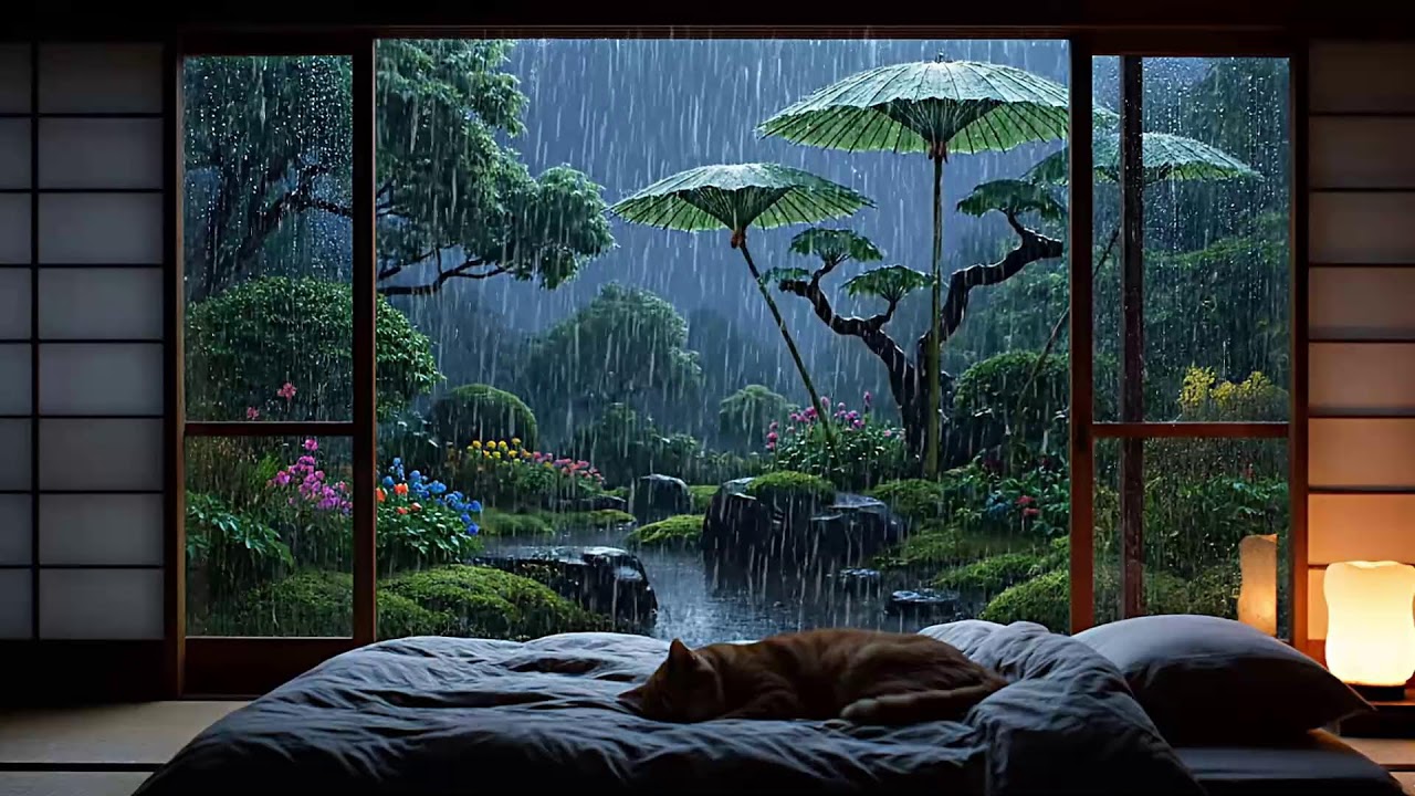 Gentle Rainfall & Peaceful Piano | Deep Sleep Music to Sleep Instantly