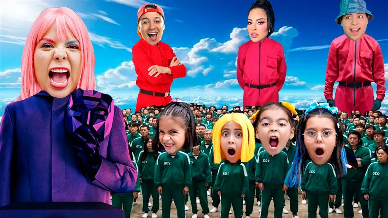 JUGAMOS LOS JUEGOS DEL CALAMAR CON YOUTUBERS&nbsp;FAMOSOS 😱