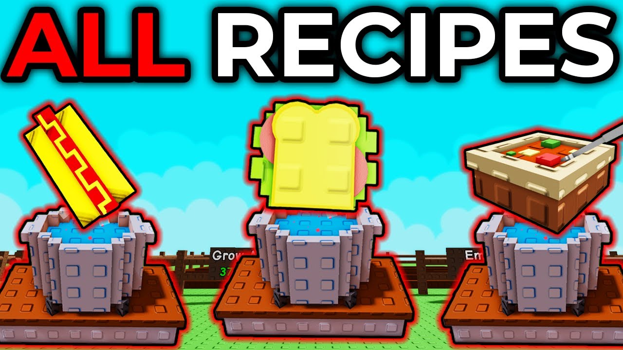 How to Make Every COOKING RECIPE in Grow a Garden! (FULL GUIDE)