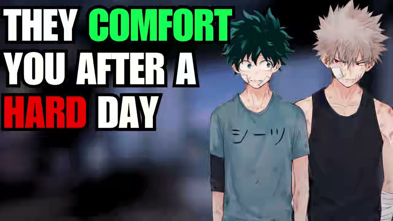 They comfort you after a hard day - Bakudeku x listener | MHA ASMR