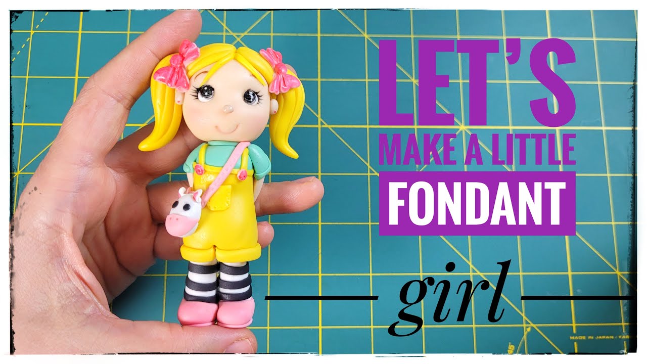 fondant girl cake topper tutorial/fondant girl tutorial/fondant girl cake topper/doll topper cake