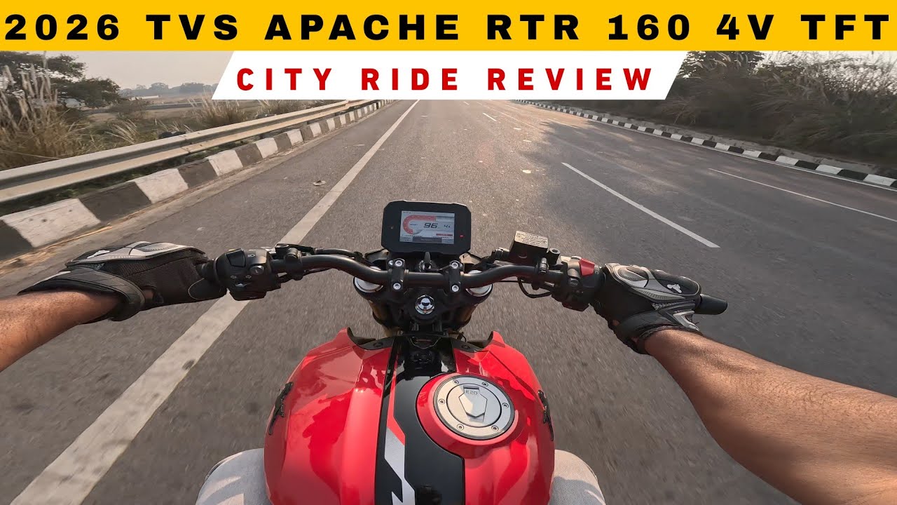 2026 NEW TFT METER TVS APACHE RTR 160 4V CITY HIGHWAY RIDE REVIEW EXPERIENCE II SHUBHAM YADUVANSHI
