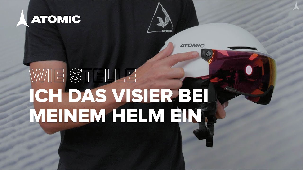 So stellst du das Visier bei deinem Atomic Helm ein