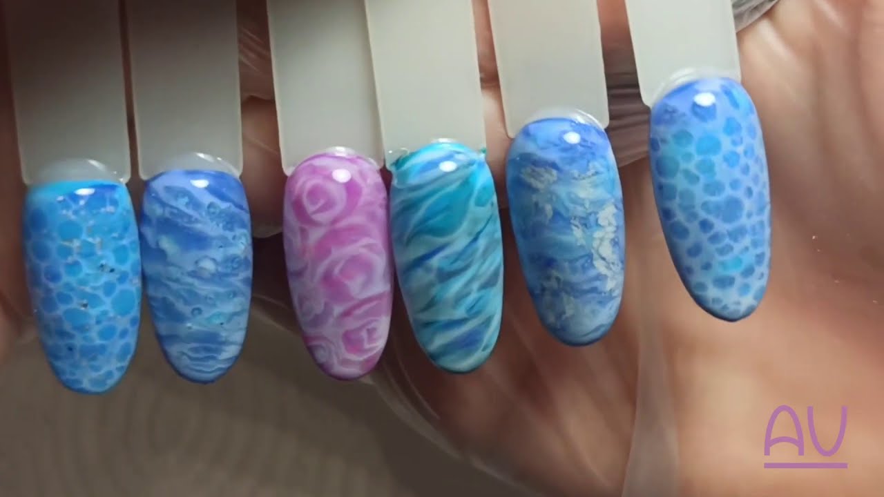 Tutorial Nail Art Effetto Mare 🌊 - ACCADEMIA UNGHIE