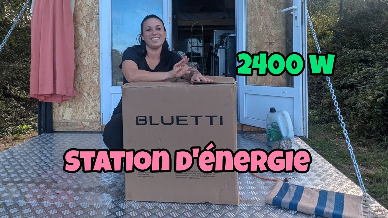 Batterie portable AC200L/2400W avec panneaux solaires 200W et 560W Alternateur Chargeur BLUETTI