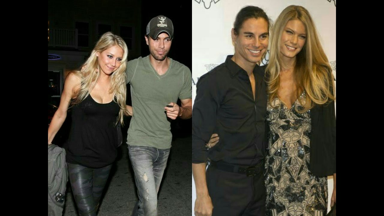 Enrique Iglesias and Anna Kournikova, Julio Iglesias Jr  and Charlisse  Verhaert