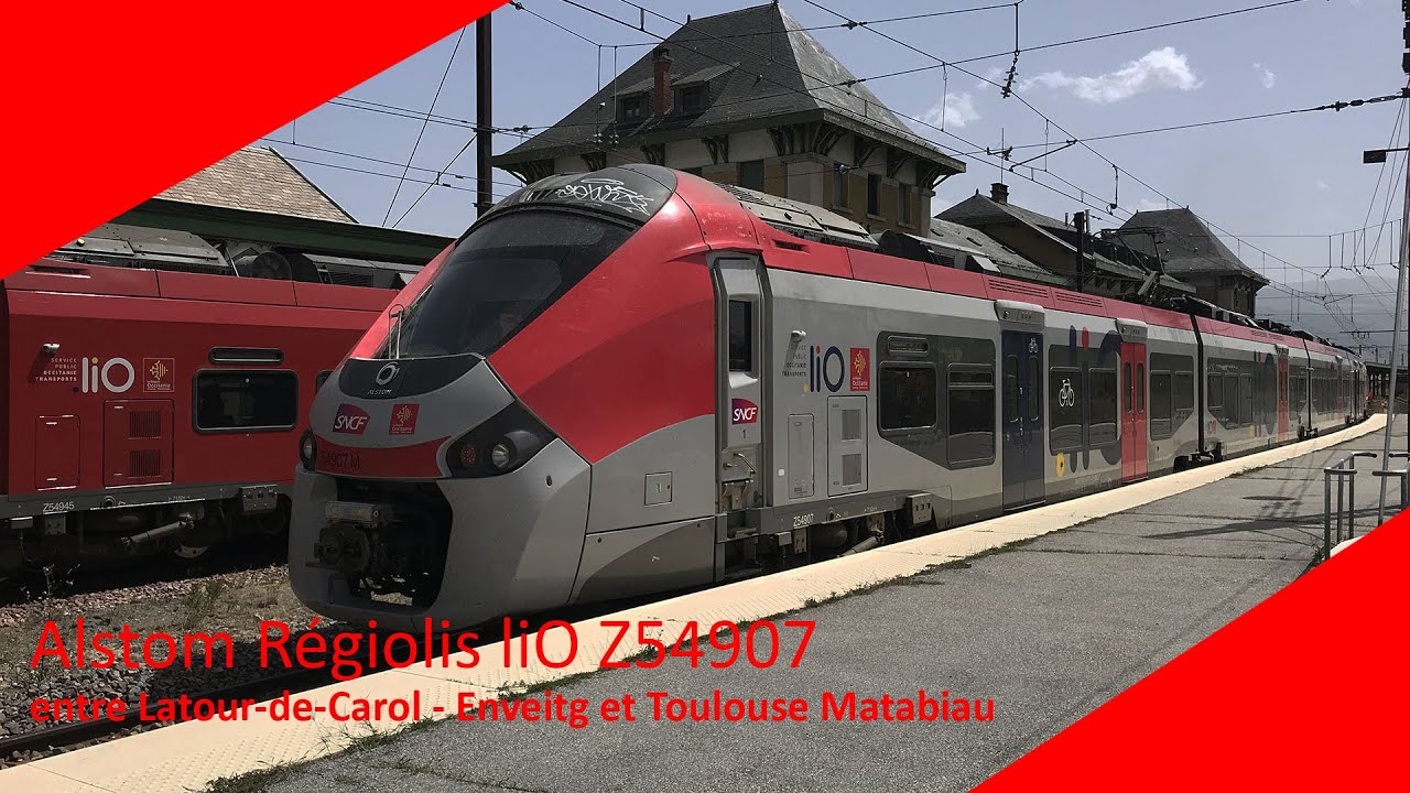 SNCF - Alstom Régiolis liO Z54907 entre Latour-de-Carol - Enveitg et Toulouse Matabiau