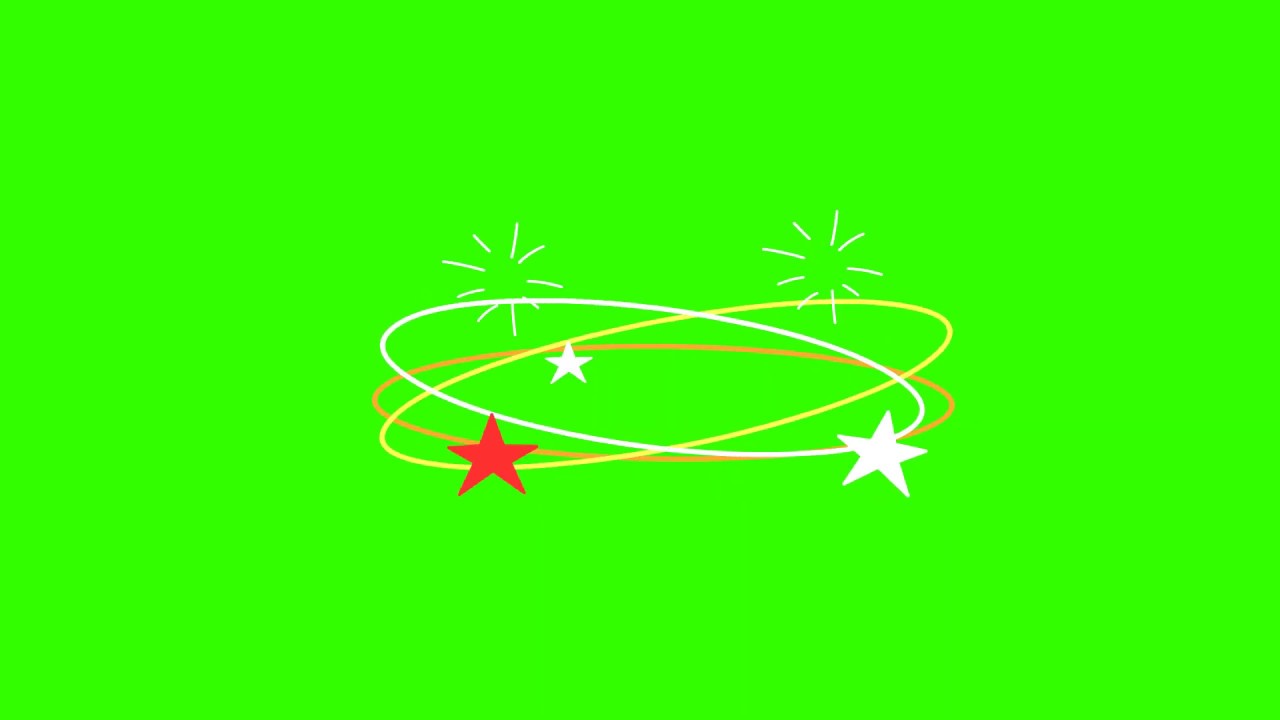 Dizzy Seeing Star Effect Full Hd 1080px / 2D EFFECTS / Green Screen / 2D Animation / Free Download