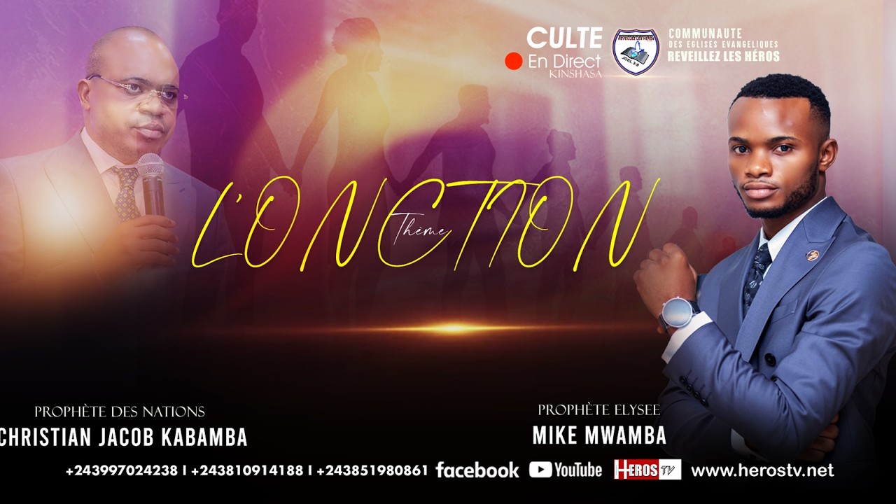 KINSHASA : ONCTION DU JEUDI 19/02/2026 AVEC LE PROPHETE DES NATIONS CHRISTIAN JACOB KABAMBA.