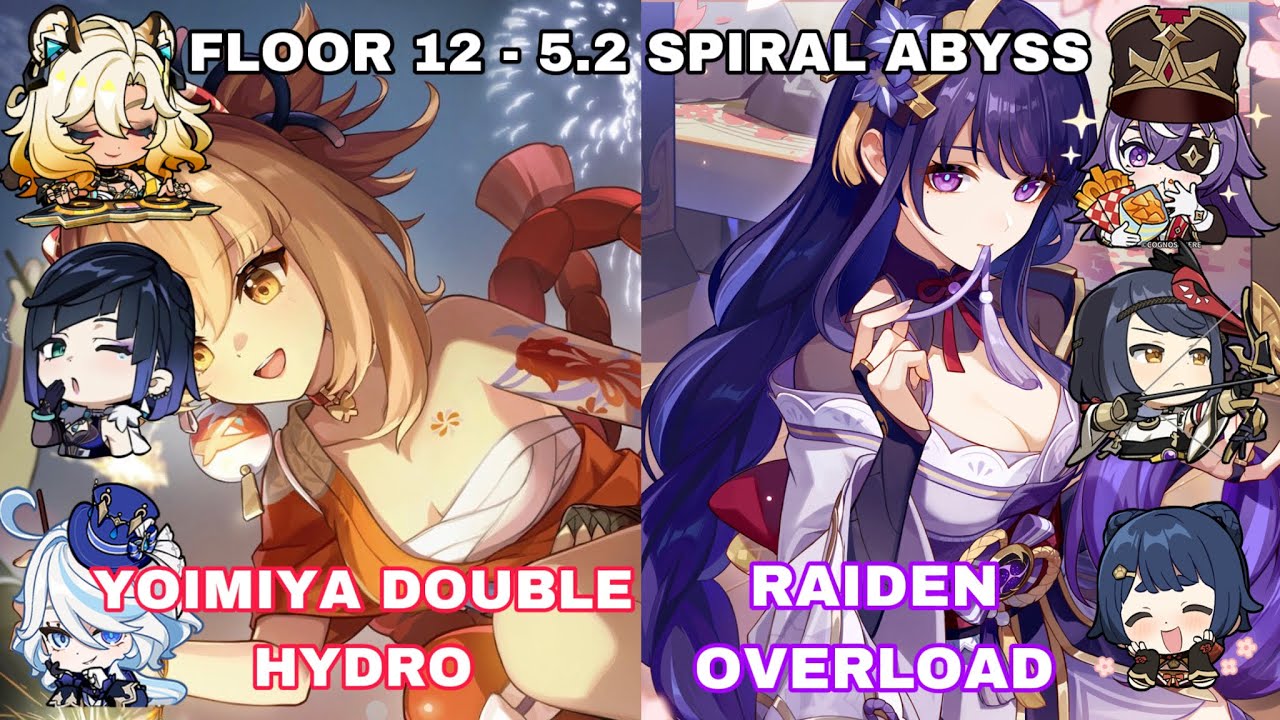C1R1 Yoimiya Double Hydro & C0R1 Raiden Overload | 5.1 Spiral Abyss