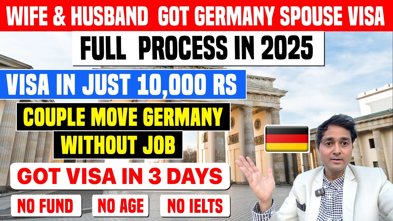 Germany Spouse Visa Accept & Got in 3 day | Work Visa for Spouse| Family Reunion Visa| New Law| Aply