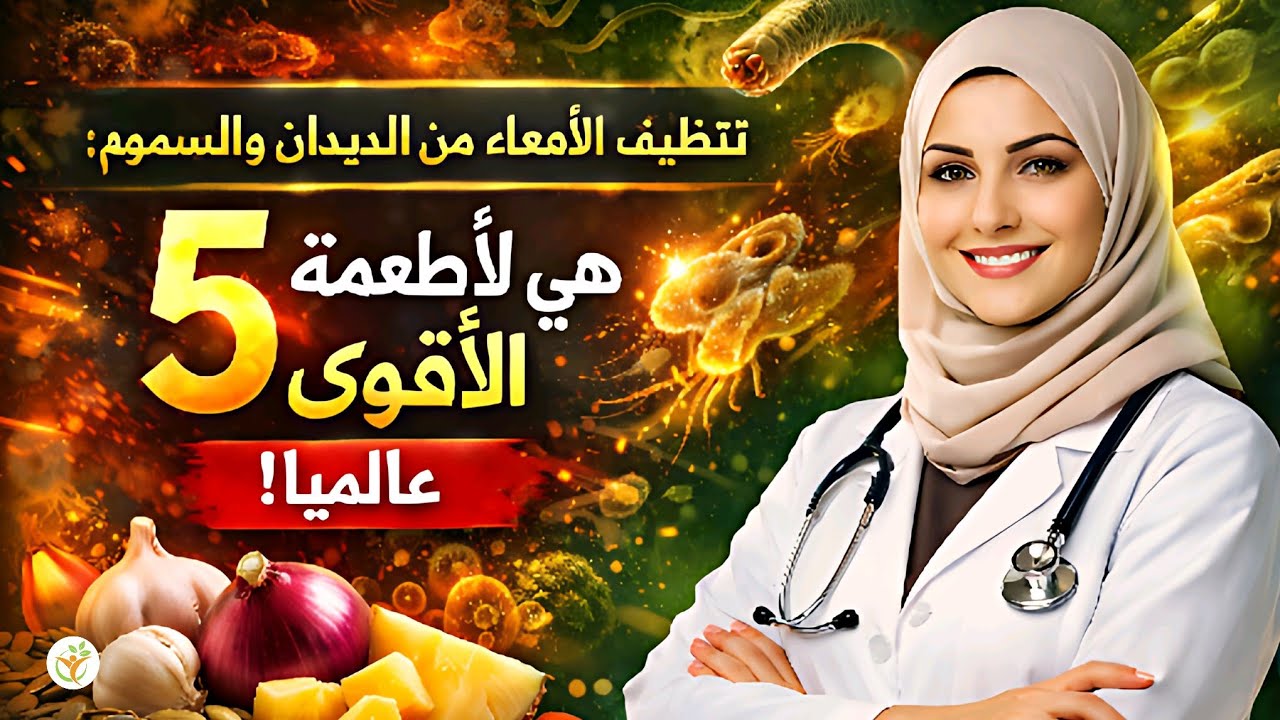 وداعاً لديدان الأمعاء والسموم: أقوى 5 أسلحة طبيعية لتنظيف جسدك واستعادة طاقتك المفقودة للأبد!🚀