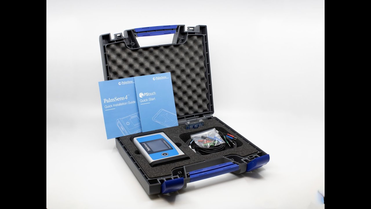 Unboxing the PalmSens4 and running a first measurement