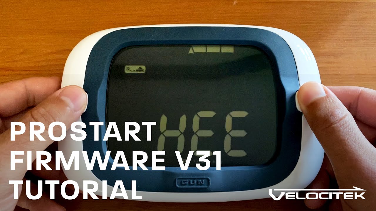 ProStart firmware v31 configuration menu
