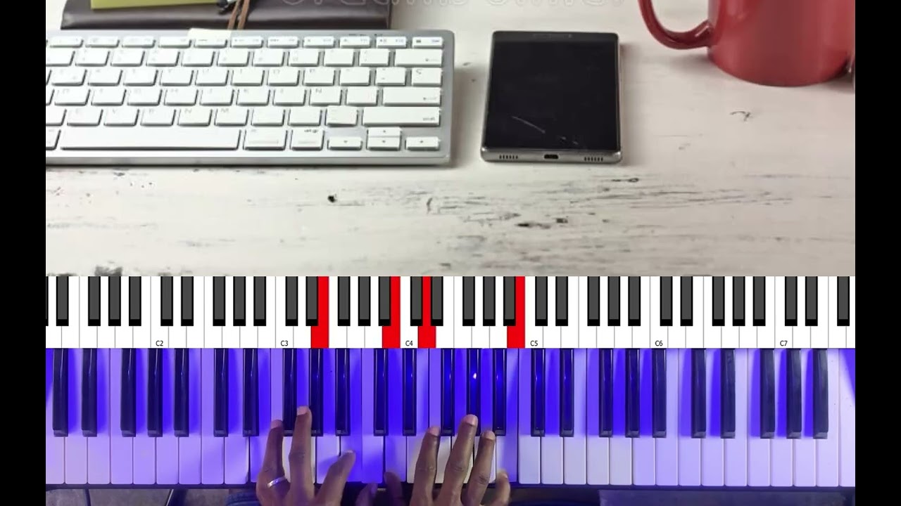 PIANO WALK UPS/DOWNS ||#piano #christiangospel #music #pianolessons ||