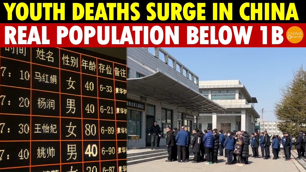 Shocking Rise in China&rsquo;s Youth Deaths, Funeral Homes Overflow, Real Population Below 1 Billion!