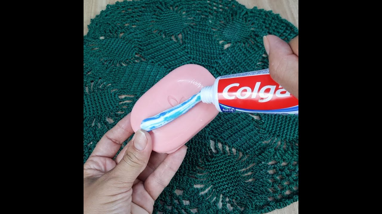 Coloque pasta de dentes no sabonete e você não vai acreditar no resultado!!#limpeza #dicas