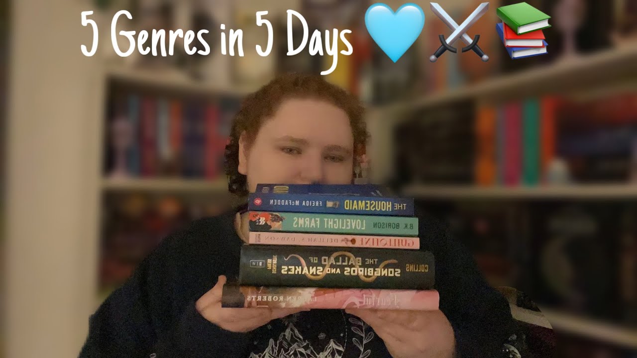 5 genres in 5 days 🩵⚔️📚
