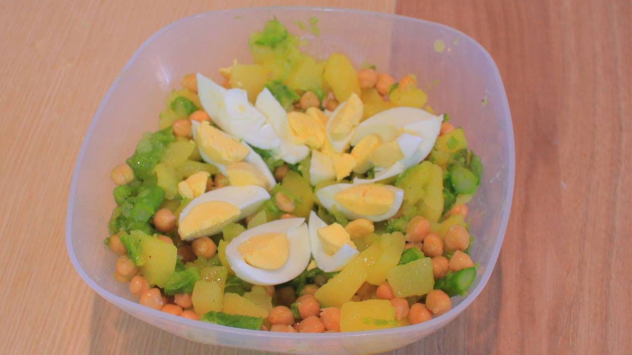 Insalata di asparagi con uova sode