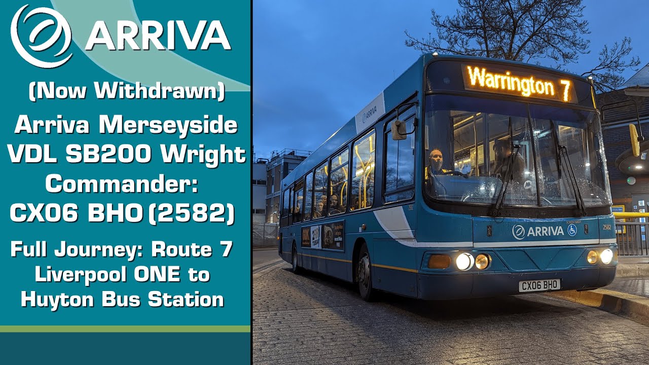 (Now Withdrawn) Arriva Merseyside VDL SB200 Wright Commander: CX06 BHO