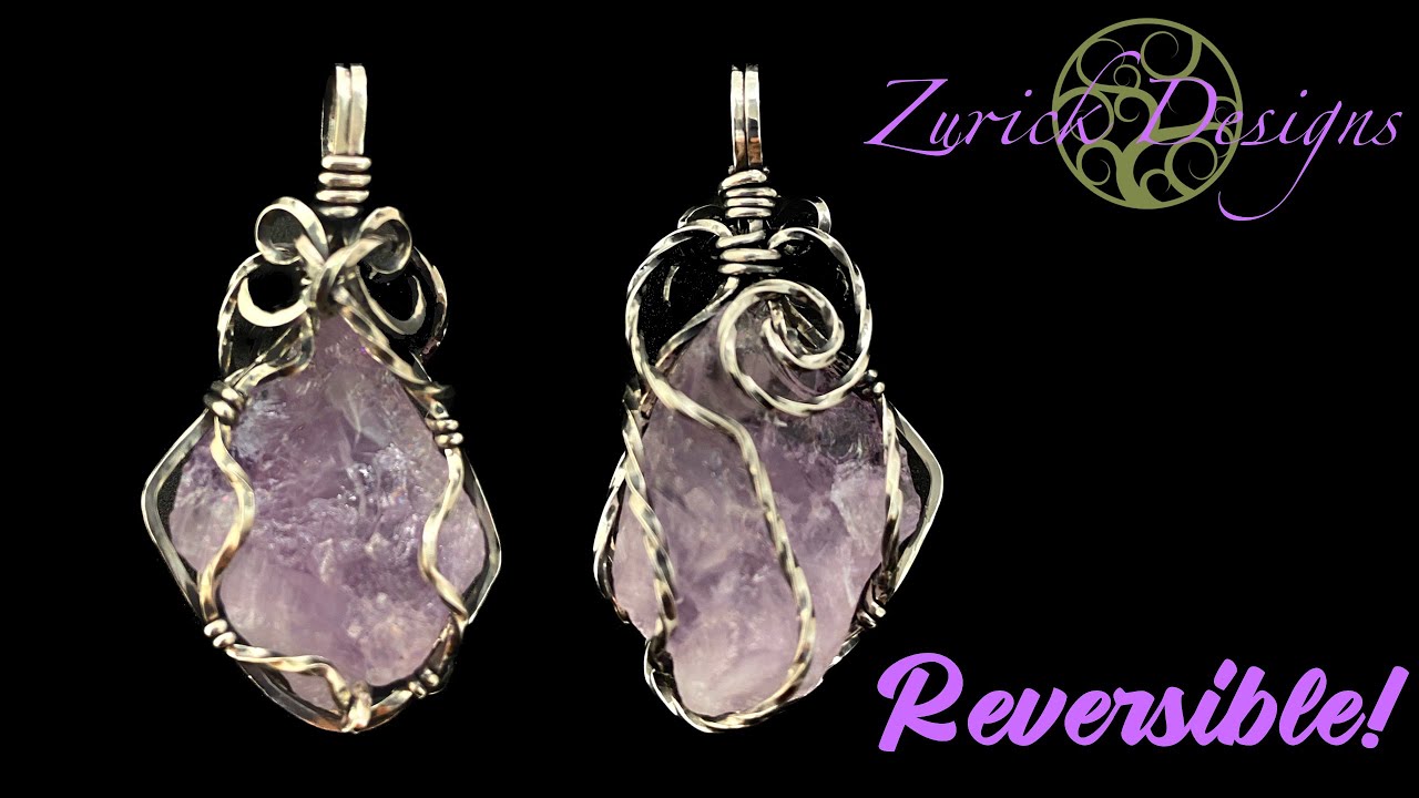 Reversible Free Form Pendant Design For Rocks and Crystals