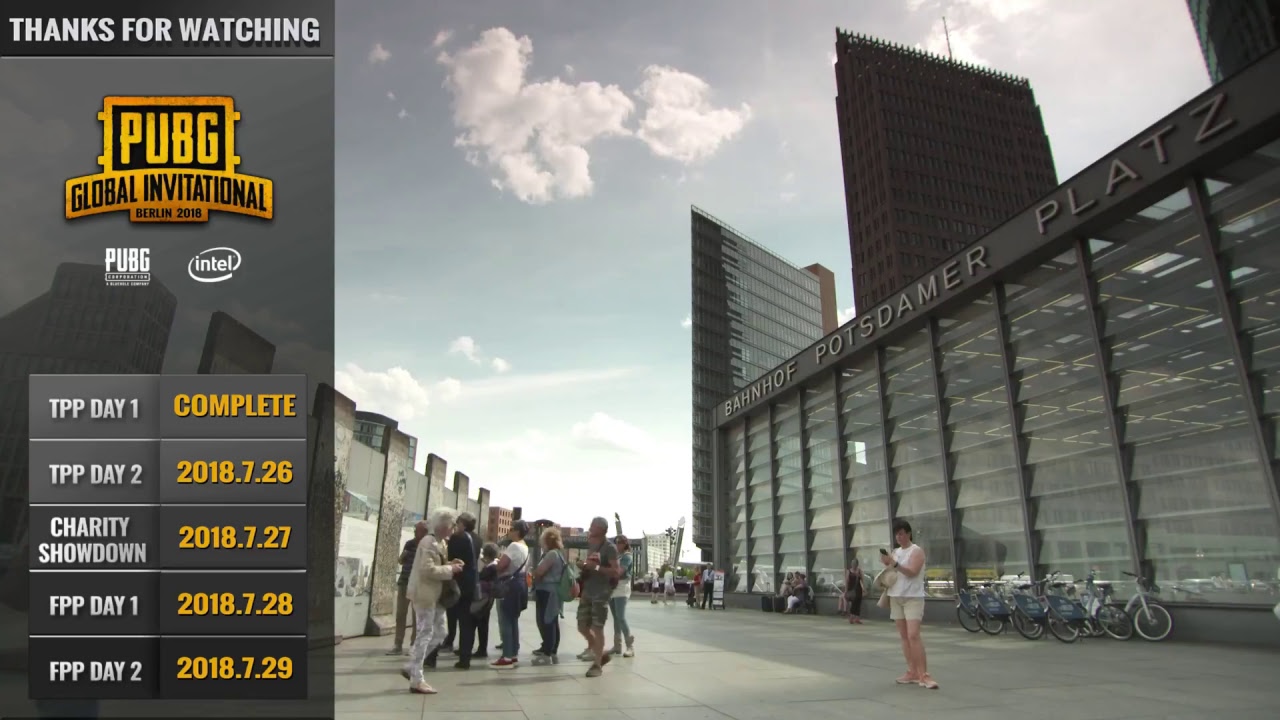 EN: PUBG Global Invitational (PGI) 2018 - Day 1 (TPP)