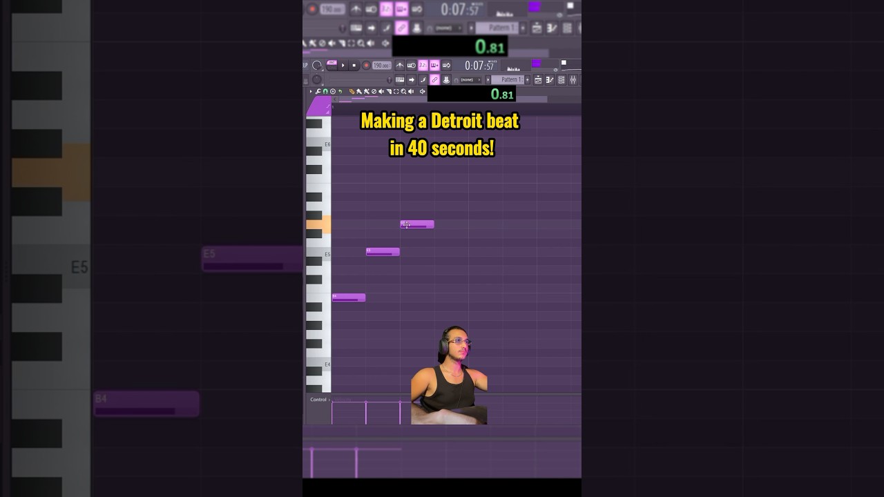 Making a Detroit beat in 40 seconds 🤯😳
