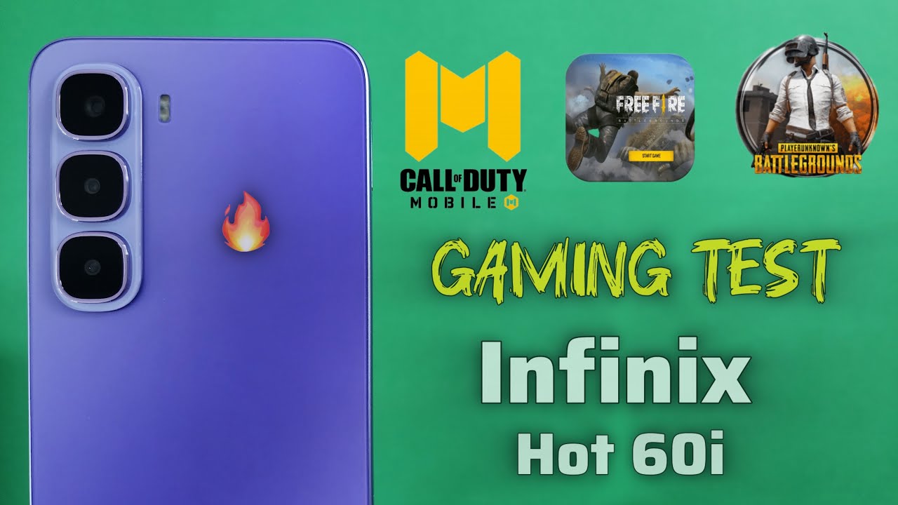 Infinix Hot 60i Gaming Test 🔥 PUBG, Free Fire & Call of Duty Performance Review | Budget Beast?