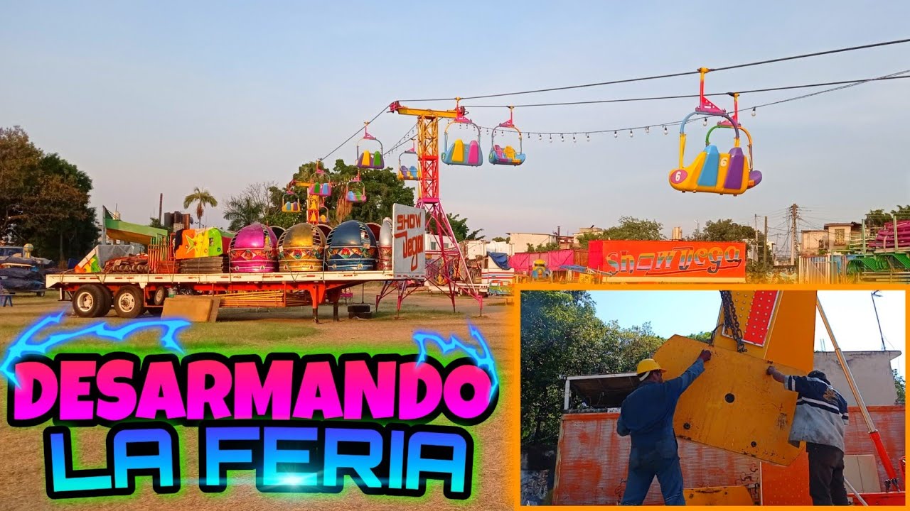 DESARMANDO LOS JUEGOS MECÁNICOS ( LA FERIA ) DESARMANDO JÚPITER Y JUEGOS MECÁNICOS #juegosmecanicos